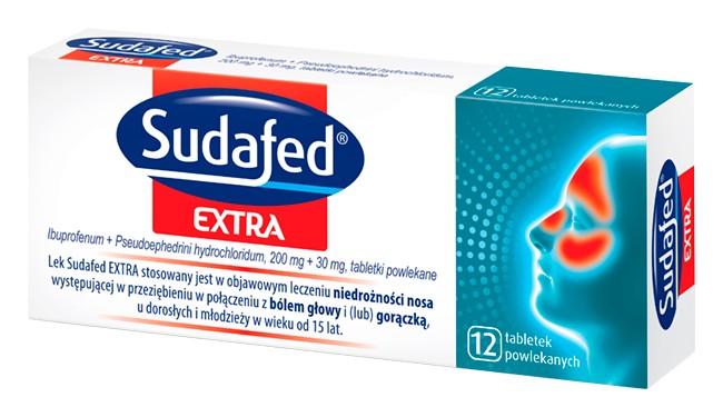 Sudafed Extra 200 Mg 30 Mg 12 Tabletek Powlekanych Apteline pl