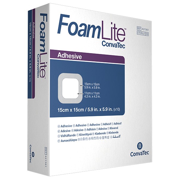 opatrunek foam lite convatec 15 cm x 15 cm 1 sztuka apteline pl