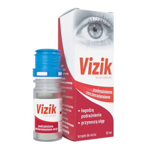 Vizik Podrażnione I Zaczerwienione Oczy Krople Do Oczu 10 Ml Aptelinepl 8344